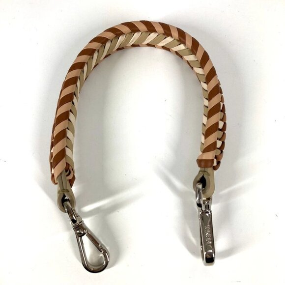 FENDI Strap you Striped Bicolor Bag Accessories Shoulder strap Leather Beige - Picture 6 of 14